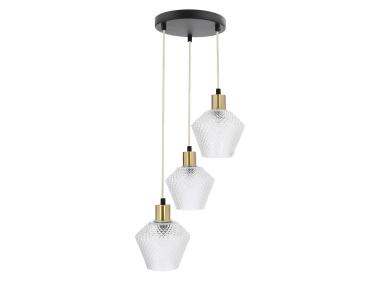 Zdjęcie: Lampa wisząca Greniko 3x40 W E14 bezbwarwny klosz CANDELLUX