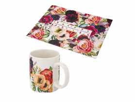 Kubek prosty Babcia ukochana 350 ml z puzzlami 150 szt. ALTOM DESIGN