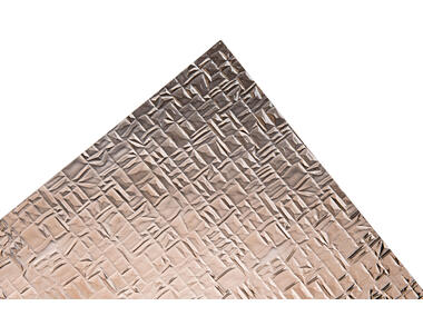 Zdjęcie: Szkło polistyren grubość 2,3 mm 44x54 cm struktura pyramid brąz SCALA