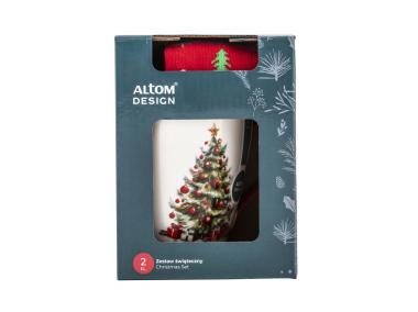 Zdjęcie: Kubek choinka czerwona 340 ml ze skarpetami ALTOM DESIGN