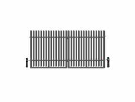 Brama dwuskrzydłowa Anika 3,00 m, 1,50 m z automatem stal ocynk+RAL7016 struktura POLBRAM