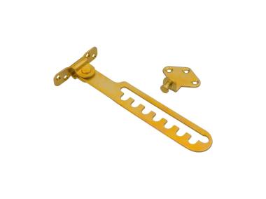 Zdjęcie: Ogranicznik okienny grzebieniowy ocynk żółty METRO