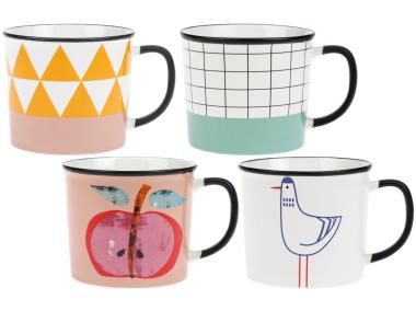 Zdjęcie: Kubek Arte 320 ml z porcelany New Bone wzór 2 DECOR