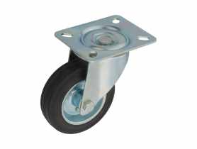 Zestaw jezdny obrotowy 100 mm, 70 kg płyta koło czarne METRO