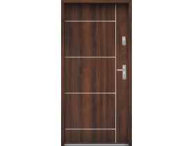 Drzwi wejściowe do mieszkań Bastion A-65 Orzech 80 cm lewe OSPŁ KR CENTER