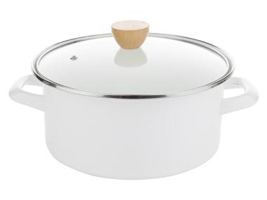 Zdjęcie: Garnek Frida 22 cm - 3,6 L biały EMALIA PLESZEW