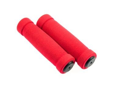 Zdjęcie: Chwyty piankowe do kierownicy rowerowej Mousse 13 cm kolor czerwony BOTTARI