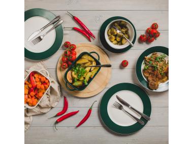 Zdjęcie: Deska do krojenia bambusowa Ombre 28 cm okrągła AMBITION