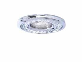 Oprawa stropowa okrągła chrom oczko 50 W + LED CANDELLUX