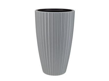 Zdjęcie: Doniczka Mika Slim z wkładem 30 cm platyna VERDENIA