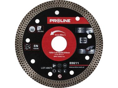 Zdjęcie: Tarcza diamentowa do cięcia, cienka, 125x1,4x10x22.23 PROLINE