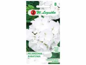 Pelargonia rabatowa Gama F1 biała 0,05 g W.LEGUTKO