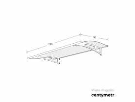 Daszek LightLine Pro 150x95x16 ROBELIT
