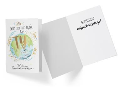 Zdjęcie: Karnet GS-017 Urodziny - Ty na świecie KUKARTKA