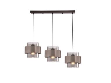 Zdjęcie: Lampa wisząca Spiega 3-punktowa czarno-satynowa CANDELLUX