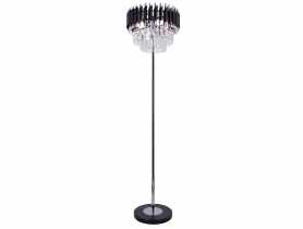 Lampa stojąca Toledo 4-punktowa czarno-srebrna ELEM