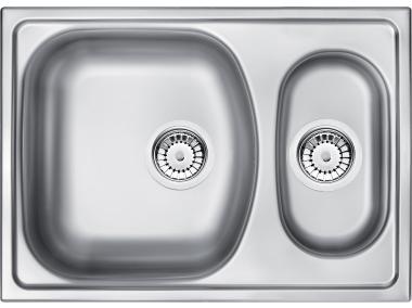 Zdjęcie: Zlewozmywak Xylo dekor 1,5K B/O 620x440x150, 3,5" + osprzęt DEANTE