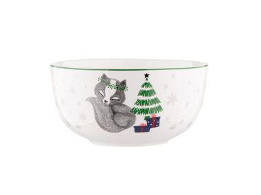 Zdjęcie: Miska Winter Friends 13 cm dekorowany lisek ALTOMDESIGN