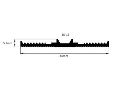 Zdjęcie: Uszczelka dolna SD-12 szerokość 60 mm samoprzylepna SCALA