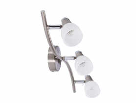 Lampa sufitowa Selia 3-punktowa nikiel mat/chrom biały CANDELLUX