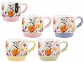 Kubek Pastel flower 300 ml z porcelany New Bone 81498 RAVI