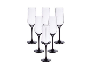Zdjęcie: Komplet kieliszków Rubin Black  na szampan 220 ml - 6 szt. ALTOMDESIGN