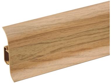 Listwa przypodłogowa PVC Premium Classic 22x59 mm; 2,20 m Teak Ciemny Mat CEZAR