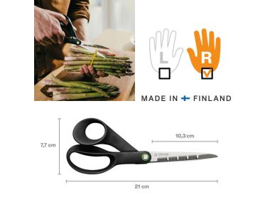 Zdjęcie: Nożyczki kuchenne ząbkowane FF 21 cm FISKARS
