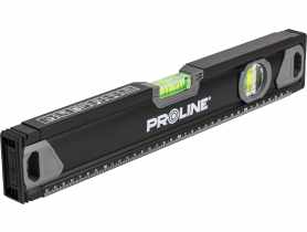 Poziomnica premium 2 libelki, frezowana, 0,5mm / 1m, poziomica, magnes 2%, 40 cm PROLINE