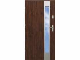Drzwi zewnętrzne stalowo-drewniane Disting Otello 35B Orzech 90 cm lewe KR CENTER