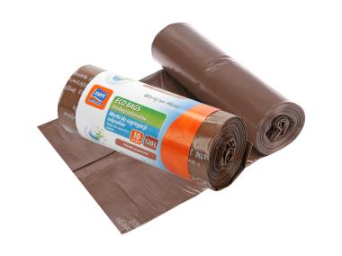 Zdjęcie: Worki Eco Bags 120 L - 10 szt. brązowe biodegradowalne RAVI