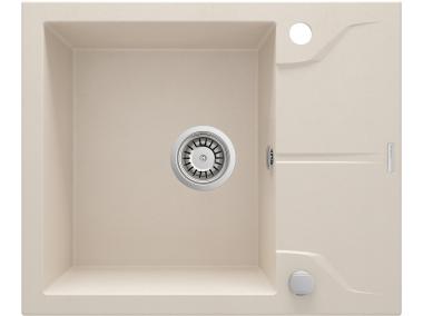Zdjęcie: Zlewozmywak Andante beż granit 1K Z/KO 590x490x194, space saver DEANTE