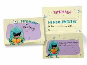 Zaproszenie ZZ-062 Potworek KUKARTKA