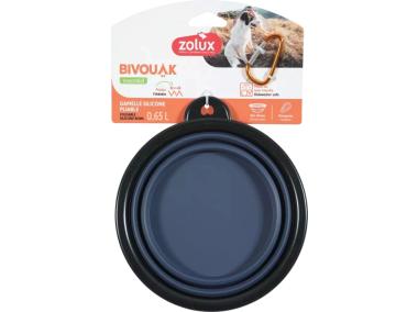 Zdjęcie: Składana miska dla psa Bivouak 650 ml niebieska ZOLUX
