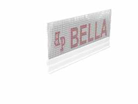 Listwa okapnikowa PVC BP1 S L250 3 mm do listwy startowej aluminiowej BELLA PLAST