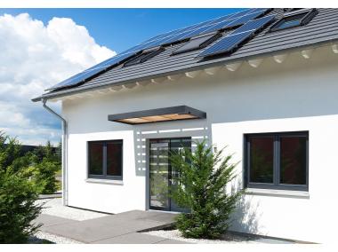 Zdjęcie: Zadaszenie BS Timber antracyt 2000x900x125 mm GUTTA