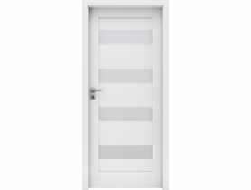 Drzwi wewnętrzne Milano 80 cm prawe biel INVADO