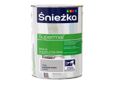 Zdjęcie: Emalia Supermal popielaty średni F598 0,8L ŚNIEŻKA