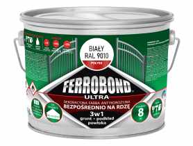 Farba antykorozyjna Ferrobond Ultra połysk biały 2,5L JURGA