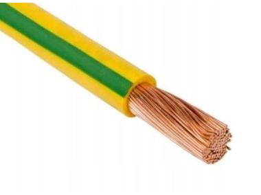 Zdjęcie: Przewód instalacyjny H07V-K (LgY) 2,5 żółto-zielony (krążek 100 m) ELEKTROKABEL