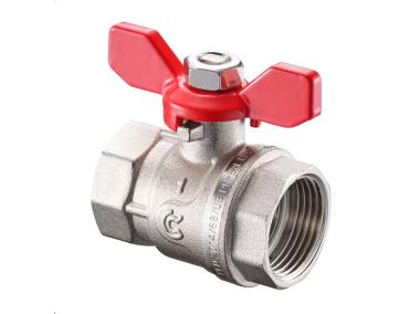 Zdjęcie: Zawór kulowy S30 W/W 1/2" z motylkiem, PN30 pełen nikiel CALIDO