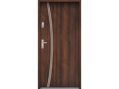 Zdjęcie: Drzwi wejściowe do mieszkań Bastion R-61 Orzech 90 cm prawe OSP KR CENTER