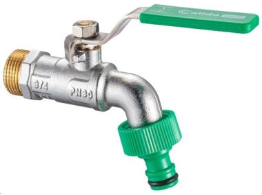 Zdjęcie: Zawór kulowy czerpalny 3/4" x szybkozłącze x 15 CALIDO