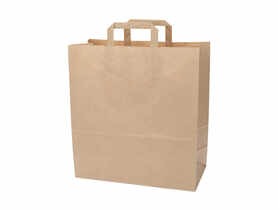 Torba zakupowa papierowa brązowa 32x16x35 cm SIMPLE SOLUTIONS