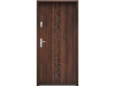 Zdjęcie: Drzwi wejściowe do mieszkań Bastion N-53 Orzech 80 cm prawe OSP KR CENTER