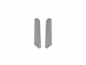 Zakończenia do listwy Hi Line zaślepki 2 szt. L+P Aluminium szczotkowane Mat CEZAR