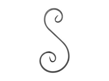 Zdjęcie: Motyw z płaskownika S 12x6 mm 120x260 mm METRO