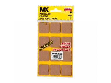 Zdjęcie: Podkładki filcowe premium 28x28 brąz MK