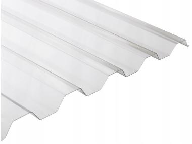 Zdjęcie: Płyta PVC trapezowa przezroczysta 200x90 cm typ 08 GUTTA
