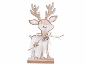 Figurka drewniana Renifer 9x18,5x4 cm ALTOMDESIGN